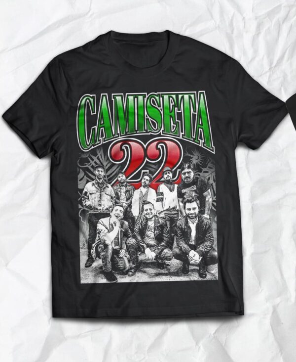 Polera - Banda Camiseta 22, estilo Camiseta 22, inspirada en Camiseta 22, estilo cumbiero
