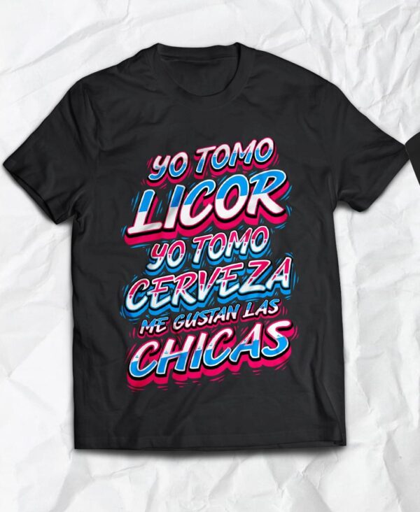 Polera Amar Azul - Yo Tomo Licor, estilo Amar Azul, camiseta cumbiera