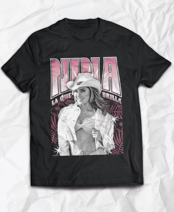 Polera - Nina La Que Brilla, estilo Cumbia, inspirada en cumbia, camiseta cumbiera