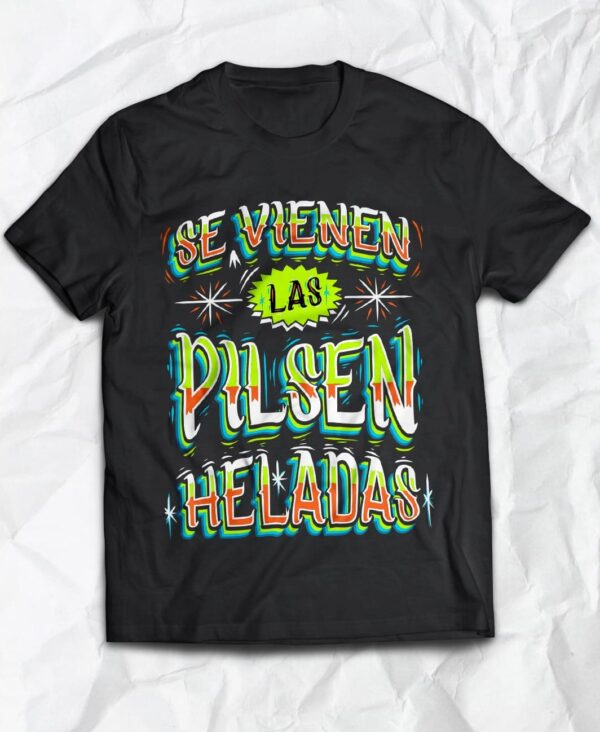 Polera Sepamoya - Pilsen Heladas, estilo Cumbia Chilena, moda tropical