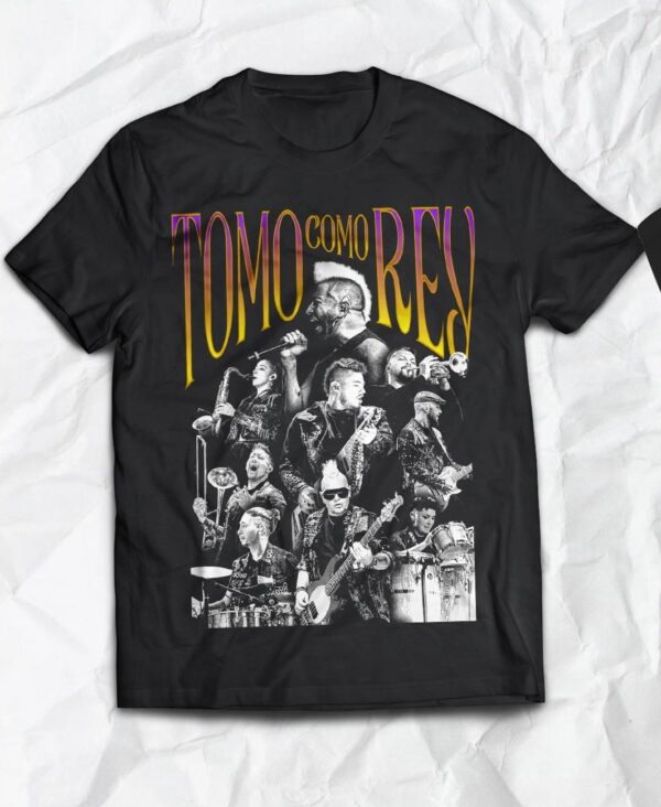 Polera - Tomo como rey - Negro, S, moda tropical