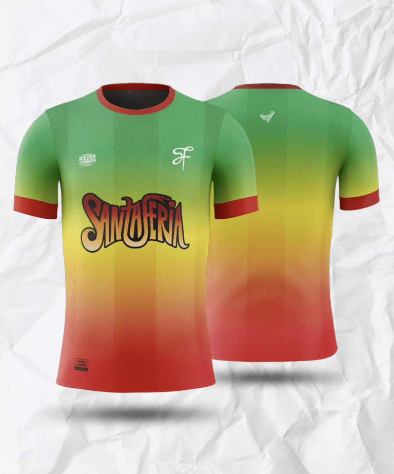 Polera Camiseta Santaferia Tercera, estilo Camisetas, inspirada en camiseta, camiseta tropical