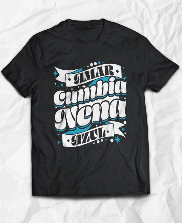 Polera - Cumbia Nena, estilo Amar Azul, inspirada en amar azul, camiseta cumbiera