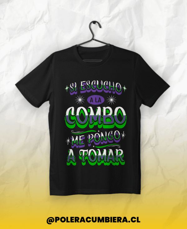 Polera - El Chicharra - Verde, L, ropa cumbiera