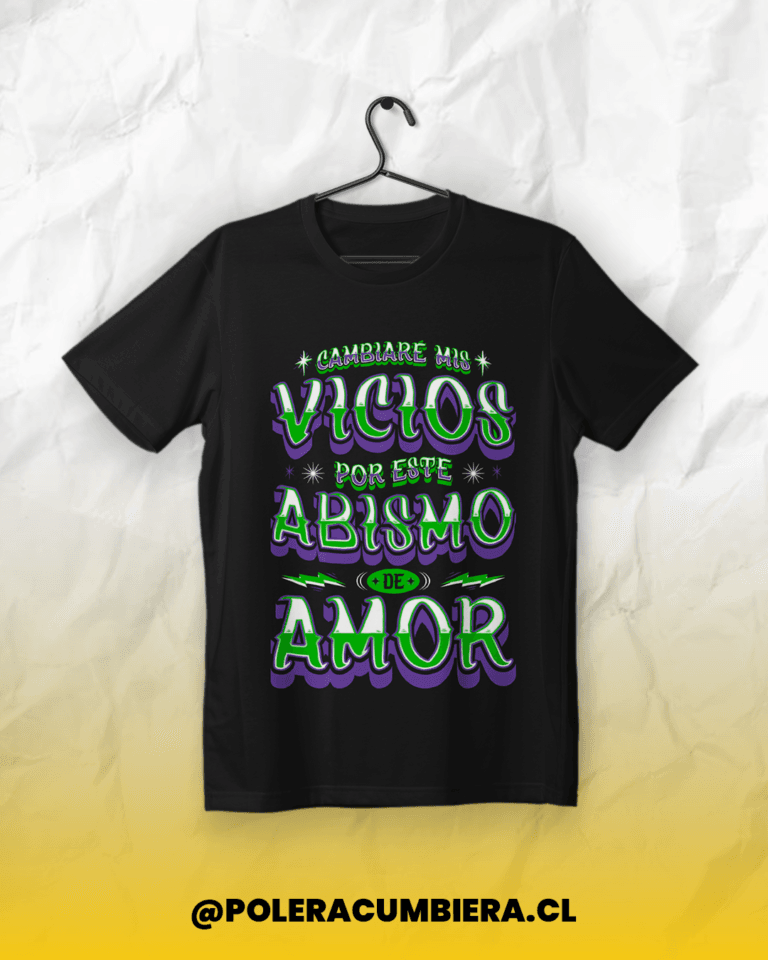 polera cumbiera si te vuelvo a ver verde