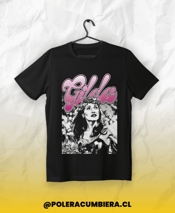 polera negra gilda